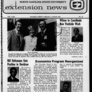 Extension News Vol. 58 No. 12, August 1972