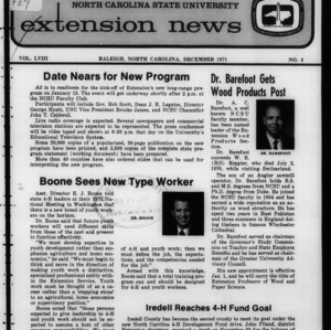 Extension News Vol. 58 No. 4, December 1971