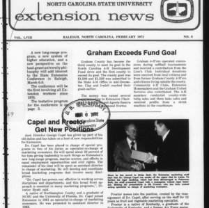 Extension News Vol. 58 No. 6, February 1972