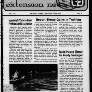 Extension News Vol. 59 No. 10, June 1973