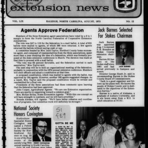 Extension News Vol. 59 No. 12, August 1973