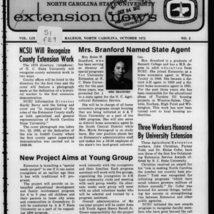 Extension News Vol. 59 No. 2, October 1972
