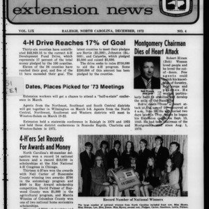 Extension News Vol. 59 No. 4, December 1972