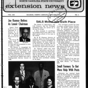 Extension News Vol. 59 No. 5, January 1973