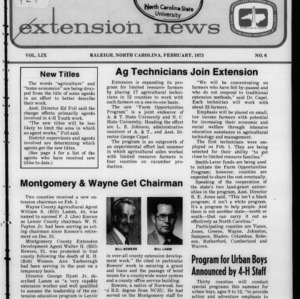 Extension News Vol. 59 No. 6, February 1973