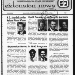 Extension News Vol. 59 No. 7, March 1973