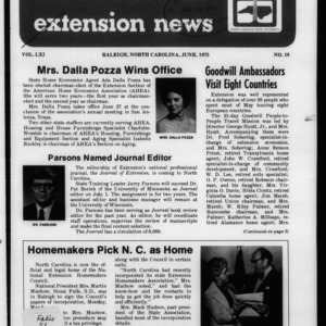 Extension News Vol. 61 No. 10, June 1975