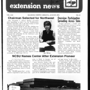 Extension News Vol. 61 No. 12, August 1975