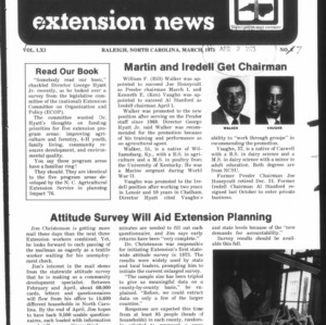 Extension News Vol. 61 No. 7, March 1975