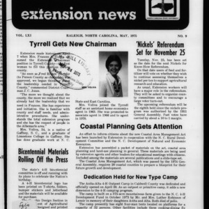 Extension News Vol. 61 No. 9, May 1975
