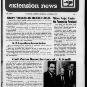 Extension News Vol. 62 No. 2, October 1975