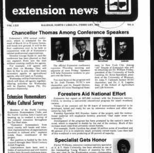 Extension News Vol. 62 No. 6, February 1976