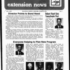 Extension News Vol. 62 No. 7, March 1976