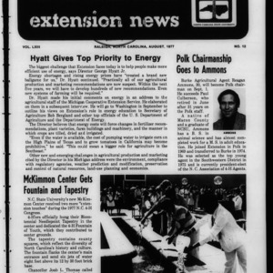Extension News Vol. 63 No. 12, August 1977