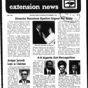 Extension News Vol. 63 No. 4, December 1976