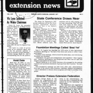 Extension News Vol. 63 No. 5, January 1977