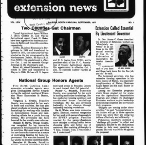 Extension News Vol. 64 No. 1, September 1977