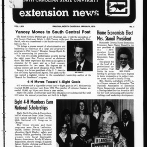 Extension News Vol. 64 No. 5, January 1978