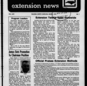 Extension News Vol. 64 No. 7, March 1978