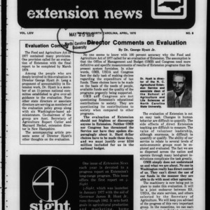 Extension News Vol. 64 No. 8, April 1978