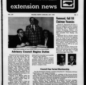 Extension News Vol. 65 No. 11, July 1979