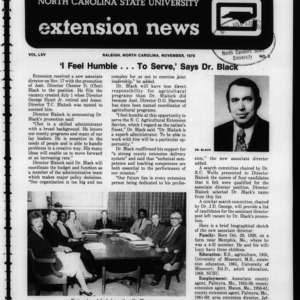 Extension News Vol. 65 No. 3, November 1978