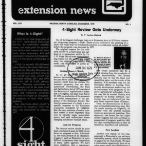 Extension News Vol. 65 No. 4, December 1978