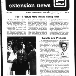 Extension News Vol. 66 No. 11, July 1980
