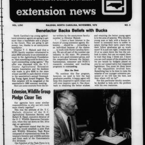 Extension News Vol. 66 No. 3, November 1979