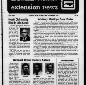 Extension News Vol. 66 No. 4, December 1979