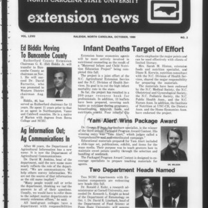 Extension News Vol. 67 No. 2, October 1980