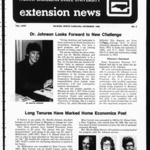 Extension News Vol. 67 No. 3, November 1980