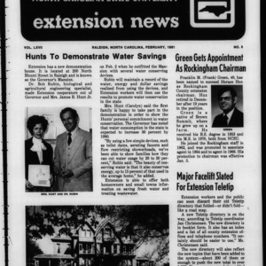 Extension News Vol. 67 No. 6, February 1981