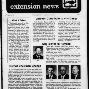 Extension News Vol. 67 No. 9, May 1981