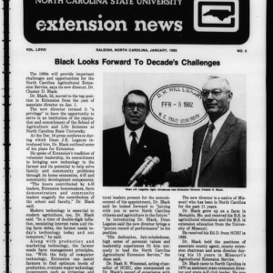 Extension News Vol. 68 No. 5, January 1982