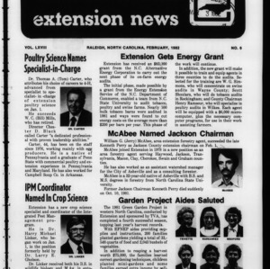 Extension News Vol. 68 No. 6, February 1982