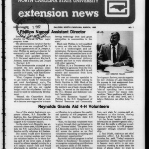 Extension News Vol. 68 No. 7, March 1982