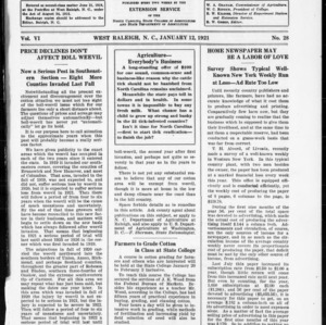 Extension Farm-News Vol. 6 No. 28, January 12, 1921
