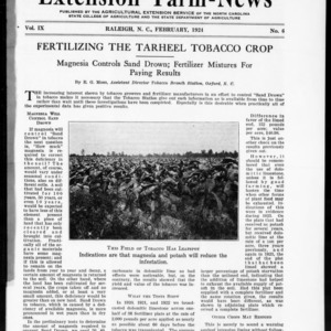 Extension Farm-News Vol. 9 No. 6, February 1924