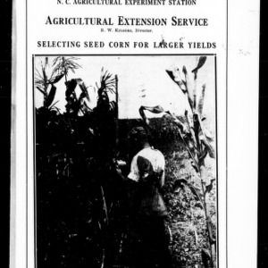 Selecting Seed Corn for Larger Yields (Extension Circular No. 2)