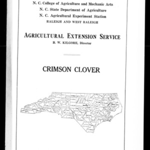 Crimson Clover (Extension Circular No. 15)