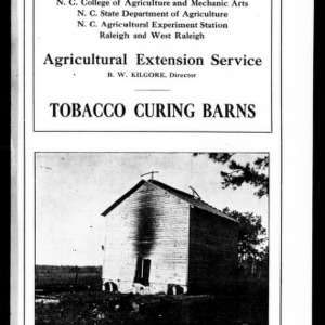 Tobacco Curing Barns (Extension Circular No. 18)