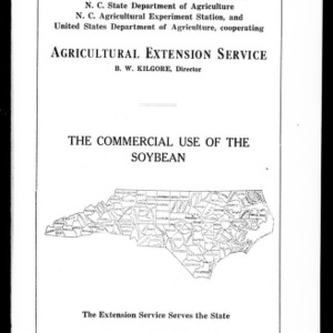 The Commercial Use of the Soybean (Extension Circular No. 29)