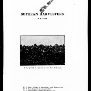 Soybean Harvesters (Extension Circular No. 80)
