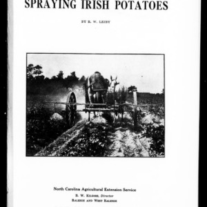Spraying Irish Potatoes (Extension Circular No. 103)