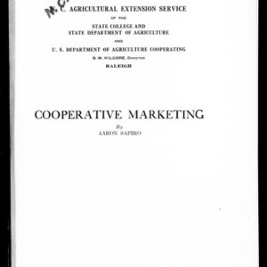 Cooperative Marketing (Extension Circular No. 110)
