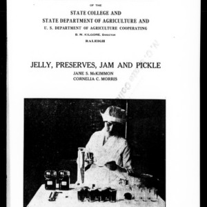 Jelly, Preserves, Jam and Pickle (Extension Circular No. 113)