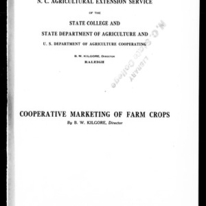 Cooperative Marketing of Farm Crops (Extension Circular No. 115)