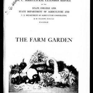 The Farm Garden (Extension Circular No. 123)