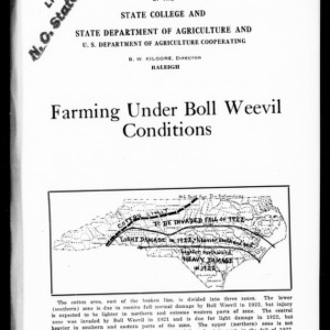 Farming Under Boll Weevil Conditions (Extension Circular No. 124)